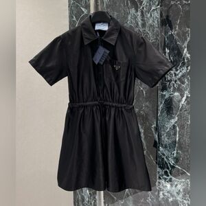 Prada Black Short Sleeve Dress
